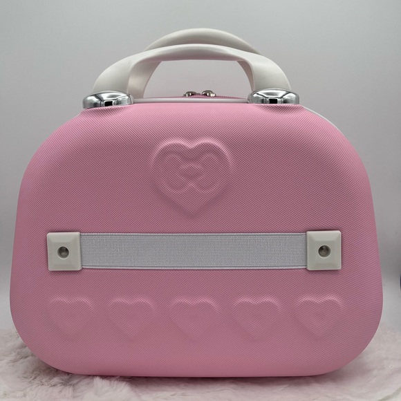 โญ๏ธ  Hello Kitty Cosmetic Makeup Travel Carry On Hard Shell Bag  Case โญ๏ธ - Picture 2 of 9